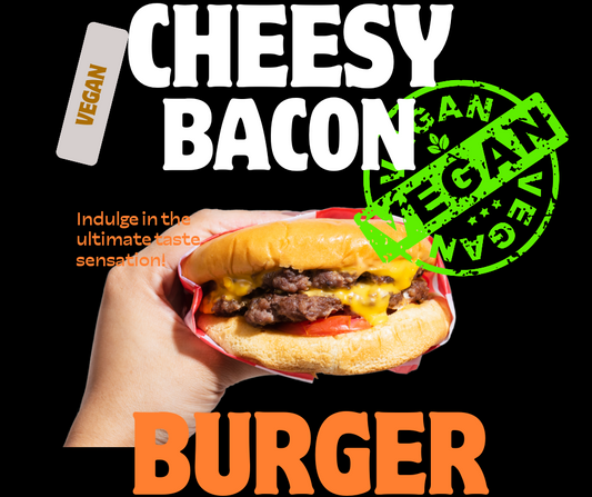 Vegan Cheesy Bacon Burger